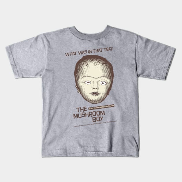 The Devil's Playground Show podcast The Mushroom Boy Kids T-Shirt by The Devil's Playground Show